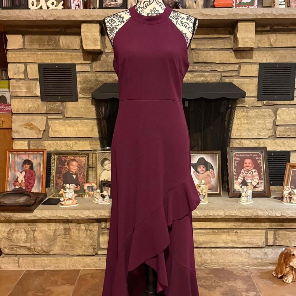 SHEIN Elegant Purple Sleeveless Dress